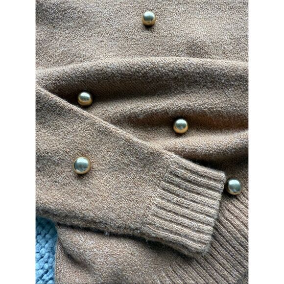 Alice + Olivia Gleeson Small Bead-Embellished Knitted Sweater - Picture 7 of 7